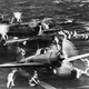 A6M Zeroes preparing to take of from the deck of the carrier Shōkaku to attack Pearl Harbor (National Archives)